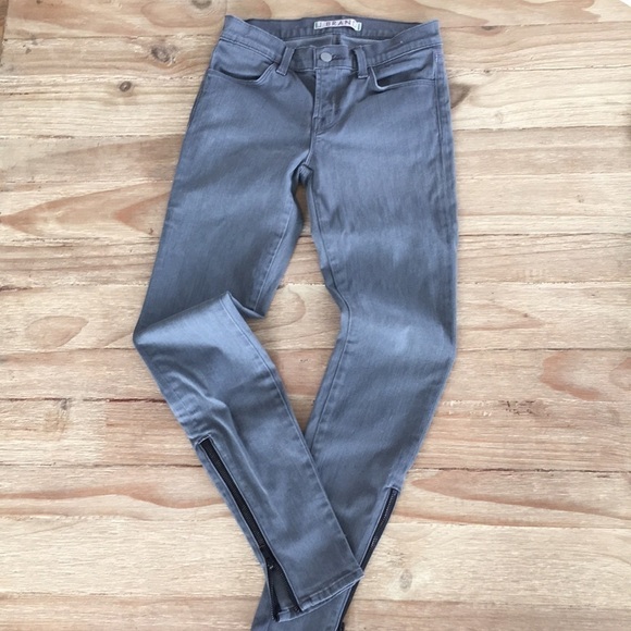 J BRAND Revolve Zipper Ankle Skinny Gotham Jeans - Picture 1 of 4